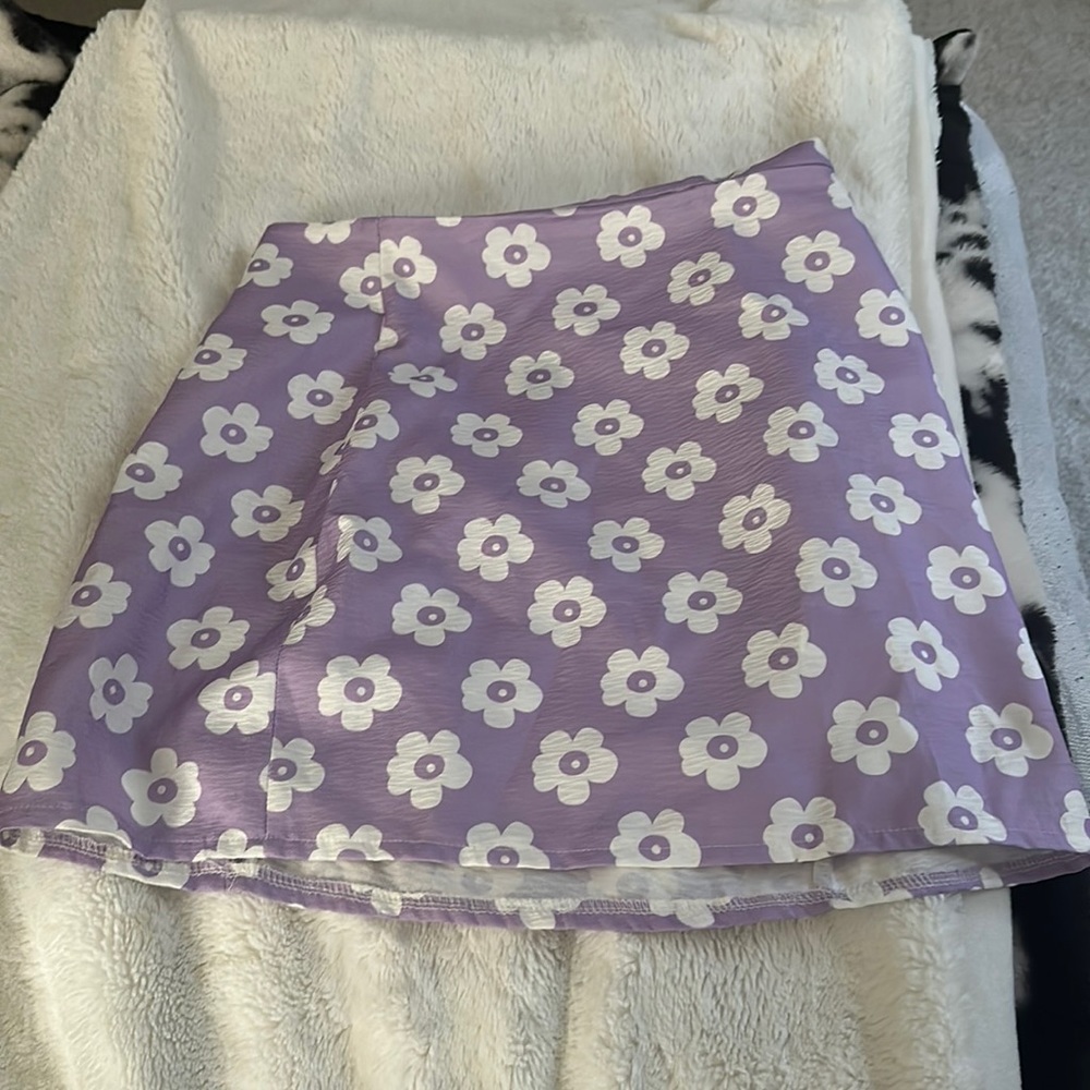 Shein floral skirt